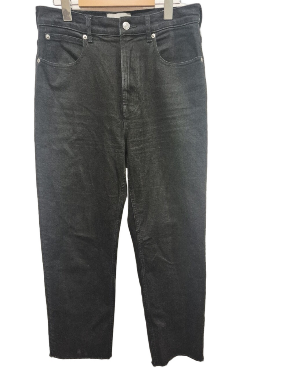 Everlane The Way-High Jean in Black Organic Cotton - Size 28 Regular